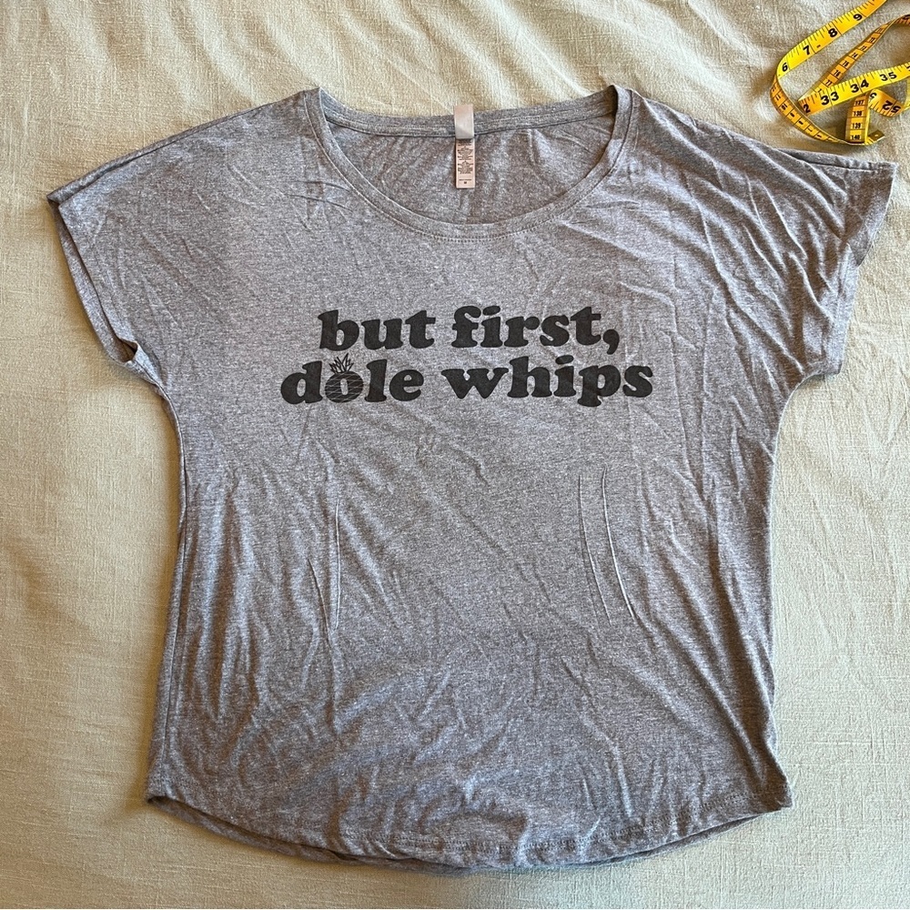 Disney World Disneyland But First Dole Whips Swing Top Graphic Tee